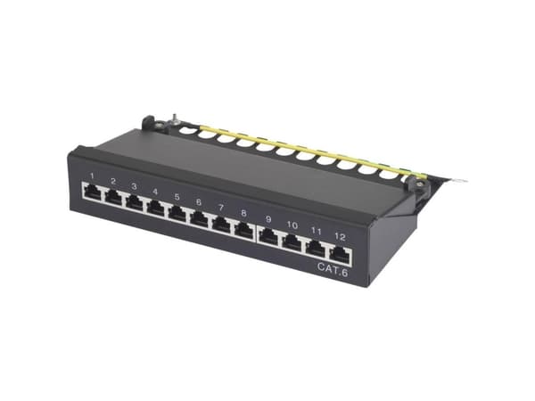 Renkforce 12 porte Netværk-patchbox CAT 6 1 U med stik