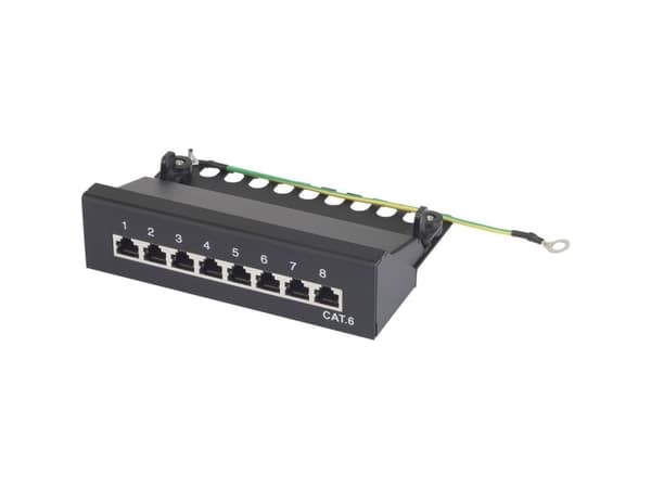 Renkforce 8 portar nätverks Patchbox CAT 6 1 U