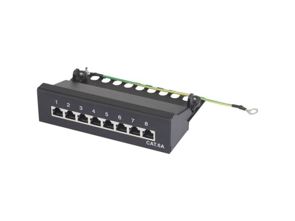 Renkforce 8 porte Netværk-patchbox CAT 6A 1 U