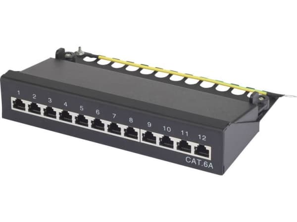 Renkforce 12 porttia Verkkopatchbox CAT 6A 1 U