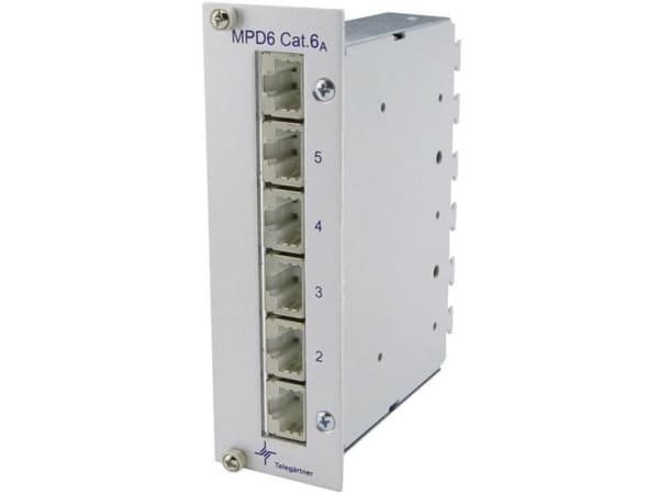 Telegärtner J02021A0054, IEEE 802.3an, 10 Gigabit Ethernet, Cat6a, Grå, Rostfritt stål, Termoplastpolyester (PBT), 3U