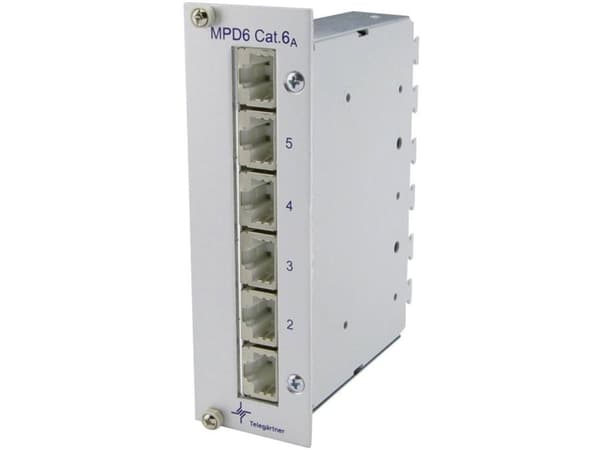 Telegärtner J02021A0054, IEEE 802.3an, 10 Gigabit Ethernet, Cat6a, Grå, Rostfritt stål, Termoplastpolyester (PBT), 3U