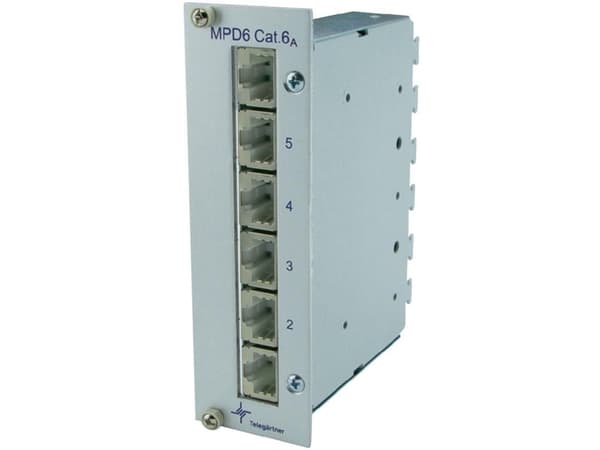 Telegärtner J02021A0054, IEEE 802.3an, 10 Gigabit Ethernet, Cat6a, Grå, Rostfritt stål, Termoplastpolyester (PBT), 3U