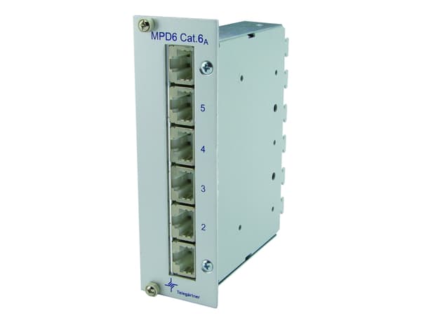 Telegärtner J02021A0054, IEEE 802.3an, 10 Gigabit Ethernet, Cat6a, Grå, Rostfritt stål, Termoplastpolyester (PBT), 3U
