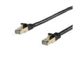 Miniatyrbild 2 av 4: StarTech.com 5 m CAT6a Ethernet-kabel - 10 Gigabit hakfri skärmad RJ45 100 W PoE-kopplingskabel - 10 GbE STP Cat6a nätverkskabel med dragavlastning -