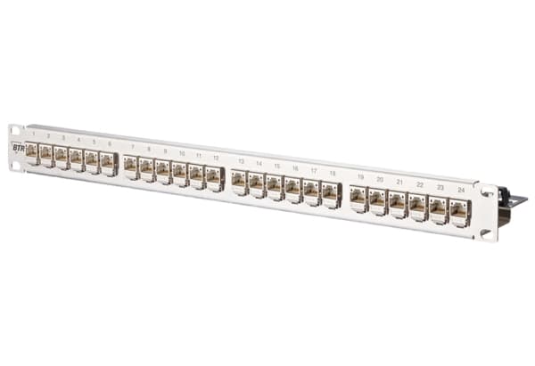 METZ CONNECT 130B11P1-E, IEEE 802.3an, 10 Gigabit, RJ-45, Rostfritt stål, Stativmontering, 1U Rostfritt stål
