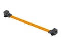 Miniatyrbild 3 av 5: Lanberg - Kopplingsdon för nätverk - RJ-45 (hona) till RJ-45 (hona) - 23 cm - CAT 5e - platt - svart, orange