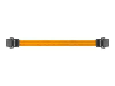 Lanberg - Kopplingsdon för nätverk - RJ-45 (hona) till RJ-45 (hona) - 23 cm - CAT 5e - platt - svart, orange