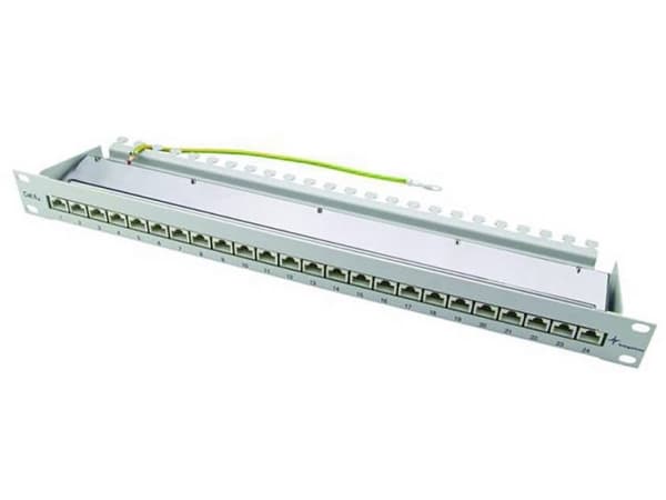 Telegärtner J02023S0050, 10 Gigabit Ethernet, RJ-45, Cat6a, Sort, 482,6 mm, 44 mm