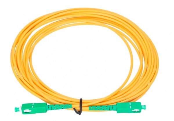 Extralink - Koblingskabel - SC/APC-enkeltmodus (hann) til SC/APC-enkeltmodus (hann) - 2 m - 3 mm - fiberoptisk - simpleks - G.657.A1