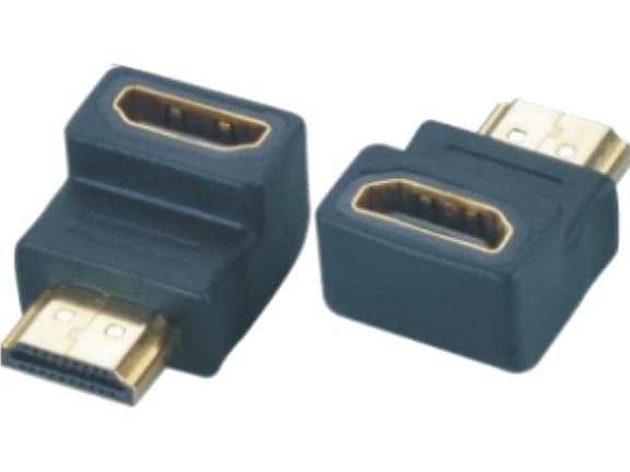 M-CAB - HDMI-adapter - HDMI hunn til HDMI hann - 90°-kontakt