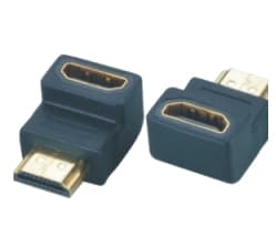 M-CAB - HDMI-adapter - HDMI hunn til HDMI hann - 90°-kontakt