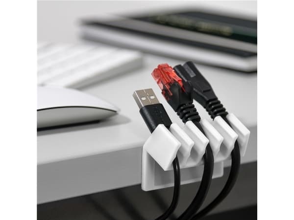 Goobay 70431, Kabelholder, Bord, Hvit