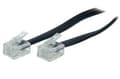 Miniatyrbild 1 av 2: S-Conn 6m RJ11, 6 m, RJ11, RJ11, Svart, Transparent, Hankoppling, Hankoppling