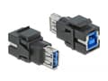 Miniatyrbilde 5 av 5: Delock Keystone module - Modulinnlegg - USB 3.0 Type A - svart