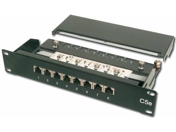 DIGITUS - Patch-panel - CAT 5e - STP - RJ-45 X 8 - 1U - 10"
