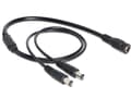 Pikkukuva 4 / 5: Delock - Strøm-splitter - DC jackstik 5,5 x 2,1 mm (han) til DC jackstik 5,5 x 2,1 mm (hun) - 50 cm