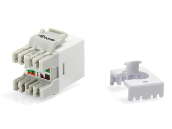 Equip 769213, Flat, Hvit, RJ-45, IDC, Hunkjønn, Hankjønn
