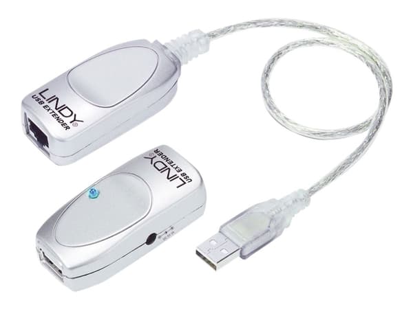 LINDY CAT5 USB Extender - USB-utvider - USB - opp til 50 m Grå
