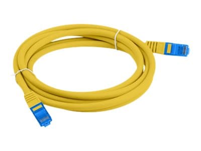 Lanberg - Koblingskabel - RJ-45 (hann) til RJ-45 (hann) - 1.5 m - 0.98 cm - S/FTP - CAT 6a - flertrådet - gul, RAL 1016