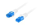 Miniatyrbilde 5 av 5: Lanberg - Koblingskabel - RJ-45 (hann) til RJ-45 (hann) - 2 m - 6 mm - S/FTP - CAT 6a - formstøpt, flertrådet, uten hindringer, halogenfri - RAL 9010