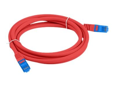 Lanberg - Patchkabel - RJ-45 (han) til RJ-45 (han) - 1 m - S/FTP - CAT 6a - formet, knastfri - rød, RAL 3017