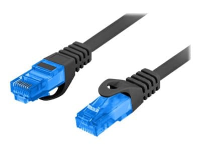 Lanberg - Patch-kabel - RJ-45 (hane) till RJ-45 (hane) - 20 m - S/FTP - CAT 6a - tvinnad - RAL 9004, svart