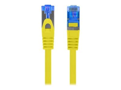 Lanberg - Koblingskabel - RJ-45 (hann) til RJ-45 (hann) - 5 m - S/FTP - CAT 6a - formstøpt, uten hindringer - gul, RAL 1016