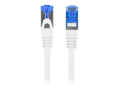 Lanberg - Liitäntäkaapeli - RJ-45 (uros) RJ-45 (uros) - 10 m - SFTP - CAT 6a - muotoiltu, solmuton, säikeistetty - valkoinen, RAL 9010
