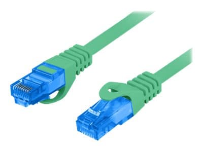 Lanberg - Koblingskabel - RJ-45 (hann) til RJ-45 (hann) - 2 m - S/FTP - CAT 6a - formstøpt, uten hindringer - grønn, RAL 6024