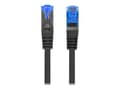 Pikkukuva 4 / 5: Lanberg - Liitäntäkaapeli - RJ-45 (uros) RJ-45 (uros) - 50 cm - 6 mm - S/FTP - CAT 6a - halogeeniton, muotoiltu, solmuton, säikeistetty - musta, RAL