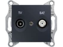 Schneider Electric Sedna TV/SAT-antenneterminal, grafitt (SDN3401670)