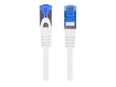 Lanberg - Liitäntäkaapeli - RJ-45 (uros) RJ-45 (uros) - 5 m - 0,98 cm - S/FTP - CAT 6a - säikeistetty - valkoinen, RAL 9010