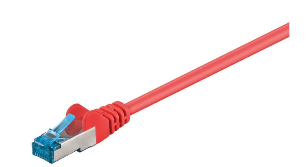 MicroConnect S/FTP CAT6A 15M Red LSZH PIMF( Pairs in metal foil) Braid (Aluminum)