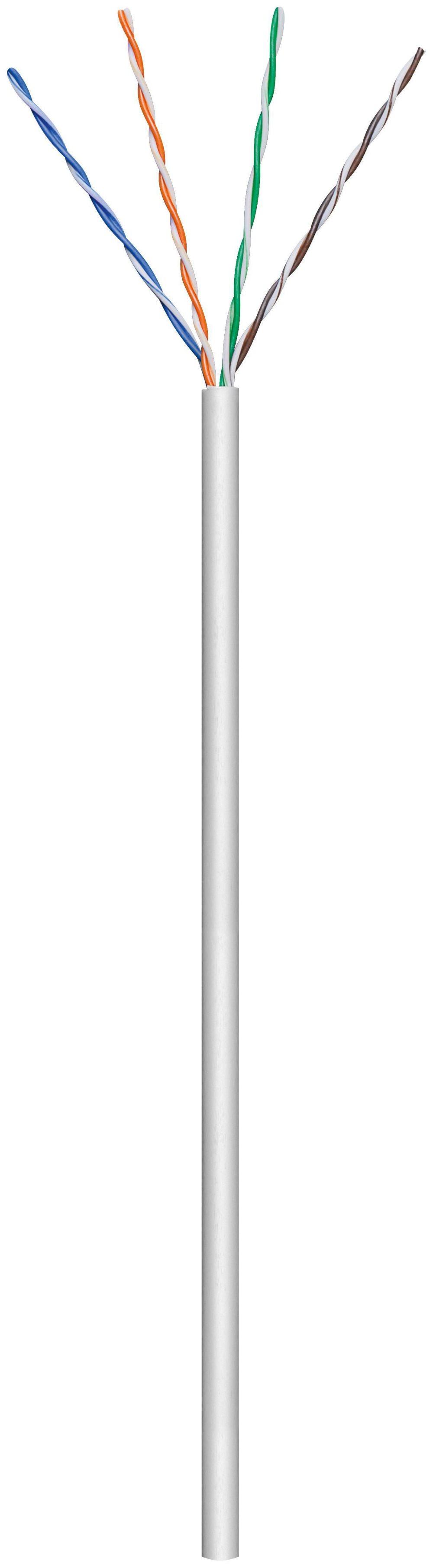 MicroConnect U/UTP CAT5e 100m Grey PVC Solid AWG 24/1 CCA Non-terminated flexible data-/patchcable for Home/indoor using, packed in a box