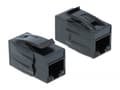 Miniatyrbilde 3 av 4: Delock Keystone Module RJ45 jack > RJ45 jack Cat.6A - Modulinnlegg (kopling) - CAT 6a - UTP - RJ-45 - svart