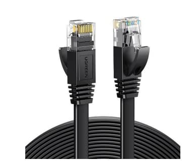 UGREEN Ethernet RJ45 lattakaapeli, Cat.6, UTP, 1m (musta)