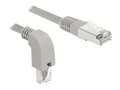 Pikkukuva 2 / 5: Delock - Patch-kaapeli - RJ-45 (uros) kulmassa alaspäin RJ-45:een (uros) kulma alaspäin - 50 cm - 0,56 cm - SF/UTP - CAT 5e - halogeeniton, muotoiltu