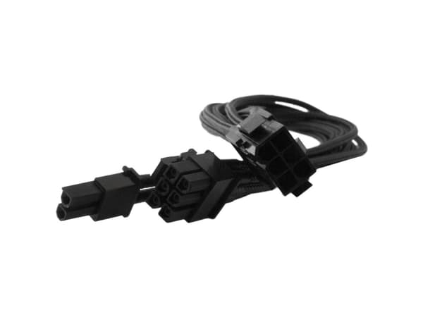 Nanoxia - Strømforsyningsadapter - 8 pin PCIe-strøm (6+2) (han) til 6 pin PCIe-strøm (hun) - 30 cm - lajittelu