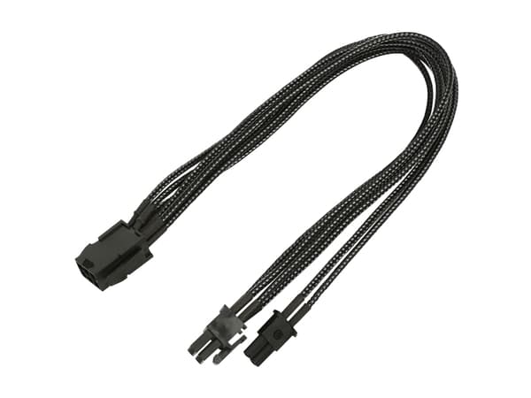 Nanoxia - Strømforsyningsadapter - 8 pin PCIe-strøm (6+2) (han) til 6 pin PCIe-strøm (hun) - 30 cm - lajittelu