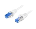 Miniatyrbilde 2 av 3: 10 Meter Cat6A FTP LSZH CCA Nettverkskabel Hvit + Fluke Passed