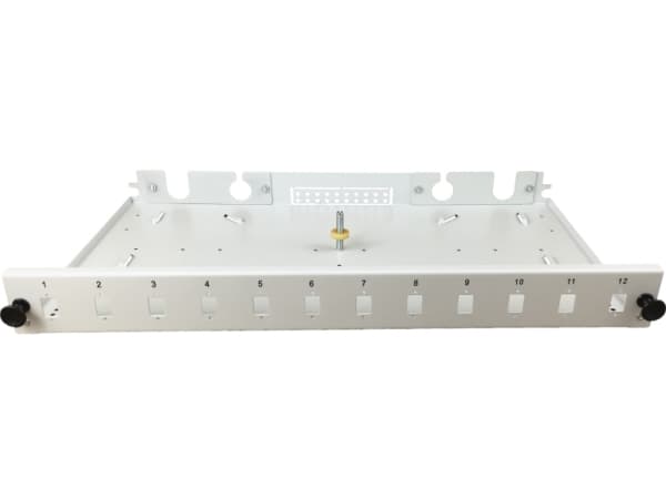 ALANTEC - Koblingspanel - SC X 12 - grå, RAL 7035 - 1U - 19"