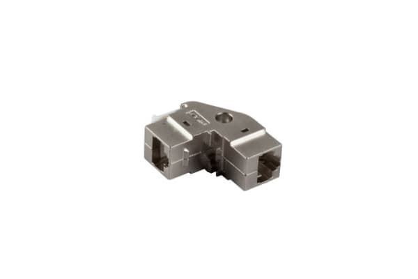 EFB Elektronik 37484.2V2, Vinklad, Rostfritt stål, RJ45, RJ45, Honkoppling, Honkoppling