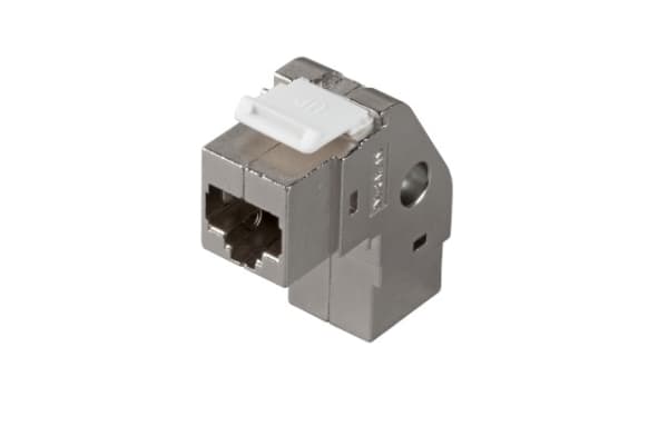 EFB Elektronik 37484.2V2, Vinklad, Rostfritt stål, RJ45, RJ45, Honkoppling, Honkoppling