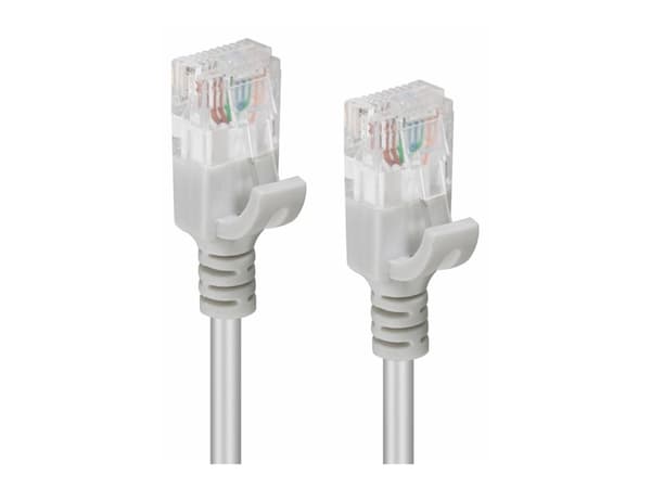MicroConnect - Nettverkskabel - RJ-45 (hann) til RJ-45 (hann) - 3 m - 3.6 mm - UTP - CAT 6a - uten hindringer, flertrådet, halogenfri - grå