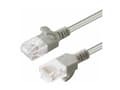 Miniatyrbilde 2 av 5: MicroConnect - Nettverkskabel - RJ-45 (hann) til RJ-45 (hann) - 3 m - 3.6 mm - UTP - CAT 6a - uten hindringer, flertrådet, halogenfri - grå
