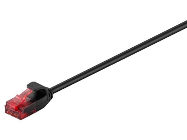 MicroConnect - Nettverkskabel - RJ-45 (hann) til RJ-45 (hann) - 50 cm - 3.6 mm - UTP - CAT 6a - uten hindringer, flertrådet, halogenfri - svart
