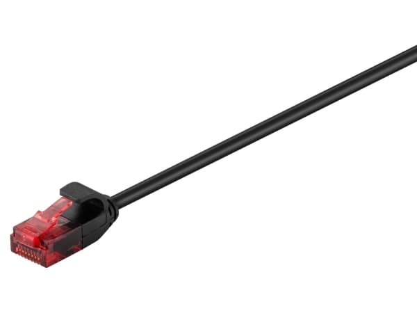MicroConnect - Nettverkskabel - RJ-45 (hann) til RJ-45 (hann) - 50 cm - 3.6 mm - UTP - CAT 6a - uten hindringer, flertrådet, halogenfri - svart