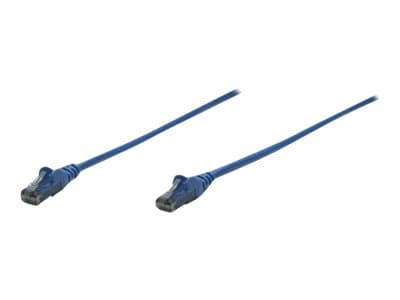 Intellinet Network Patch Cable, Cat6, 3m, Blue, CCA, U/UTP, PVC, RJ45, Gold Plated Contacts, Snagless, Booted, Lifetime Warranty, Polybag - Koblingsk