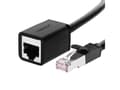 Miniatyrbilde 1 av 2: UGREEN RJ45 Ethernet-forlengelseskabel, kat. 6, FTP, med metallplugg 1m, (svart)
